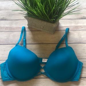 Candie’s Teal Push Up Bra 38C